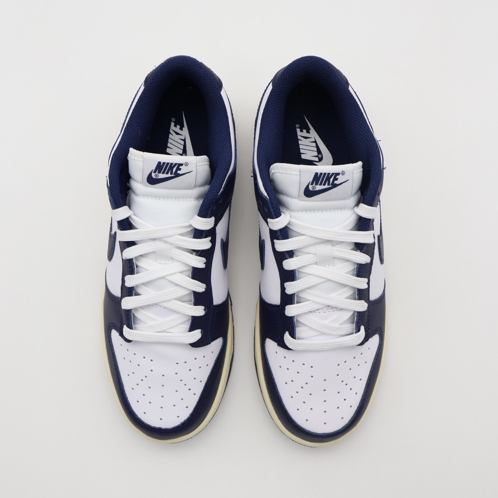 DD1503-115 Nike Dunk Low Vintage Navy White Midnight Navy Sail (Women's)