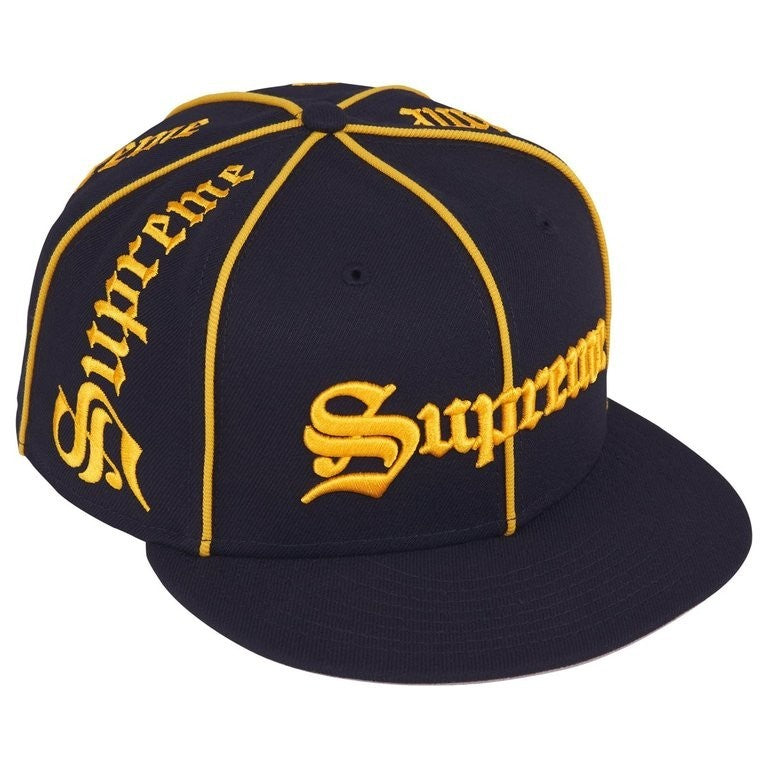 Supreme Piping Script New Era Navy