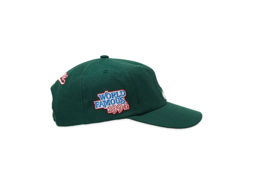 Supreme World Famous S Logo 6-Panel (26SS) "Dark Green"
