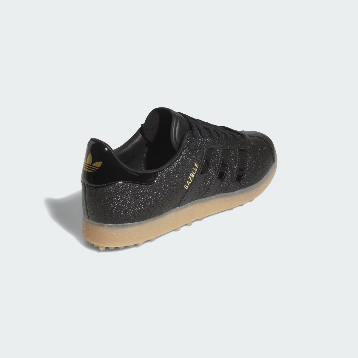 JI4157 adidas Gazelle Lux Spikeless Golf Core Black/Gum (Men's)
