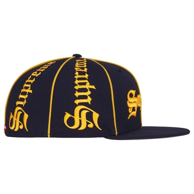 Supreme Piping Script New Era Navy