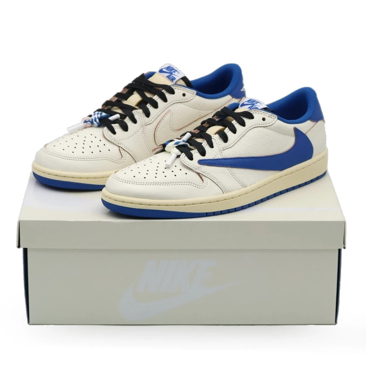 DM7866-104 Travis Scott Ã fragment design Ã Nike Air Jordan 1 Low (Men's)