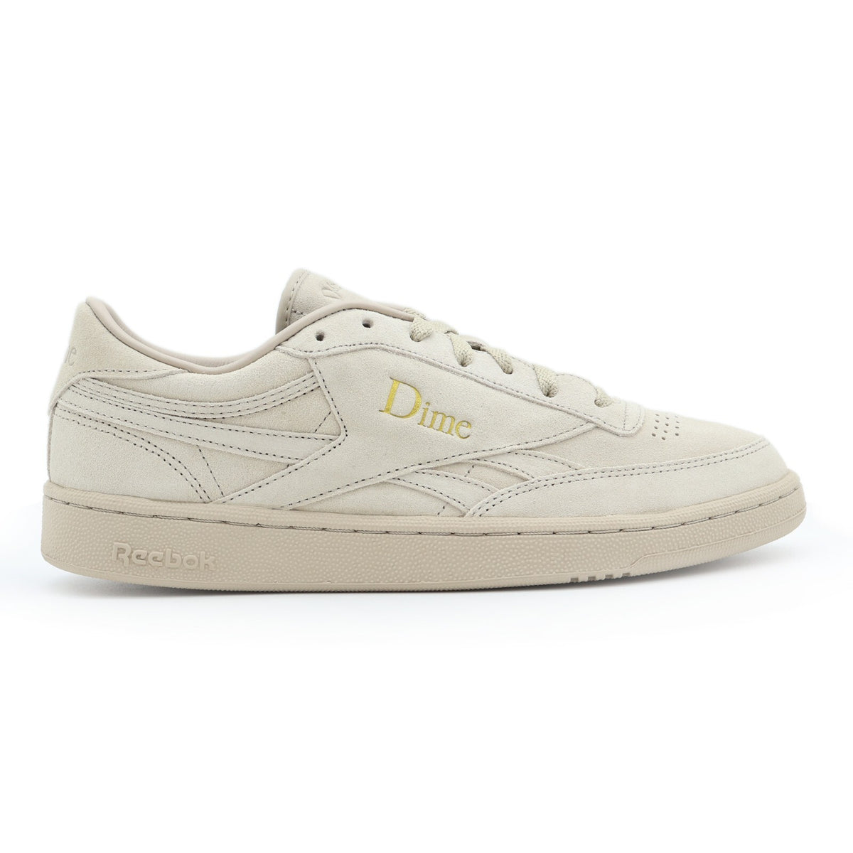 100069827 Dime Reebok Club C Revenge Light Sand Gold Metallic Ivory (Men's)