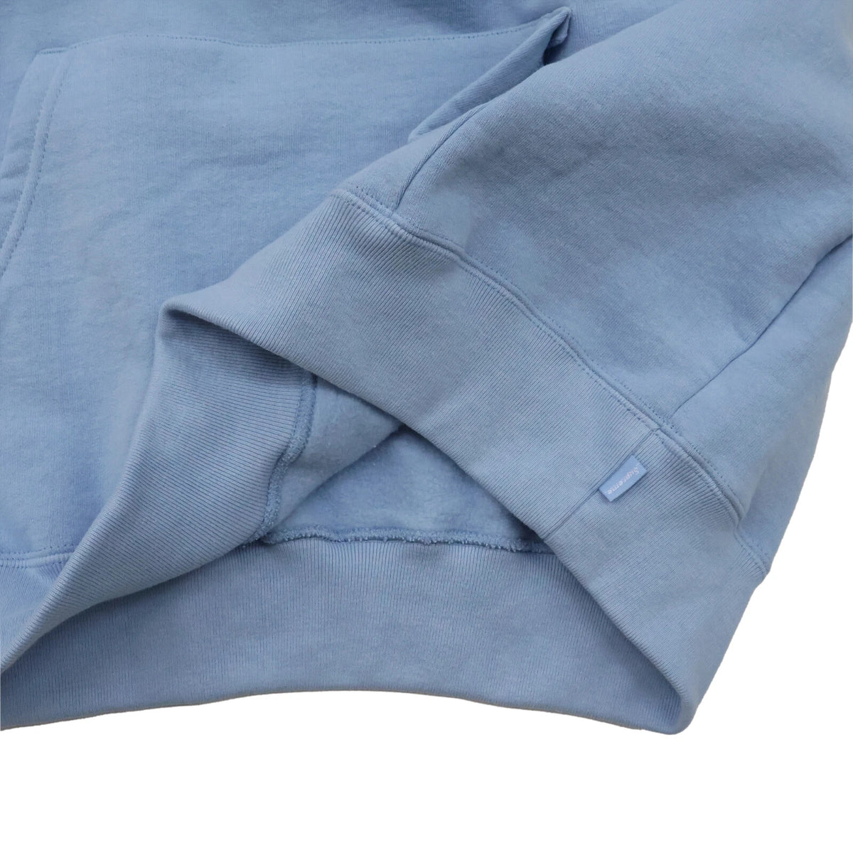 Supreme Satin Applique Hooded Sweatshirt Light Blue