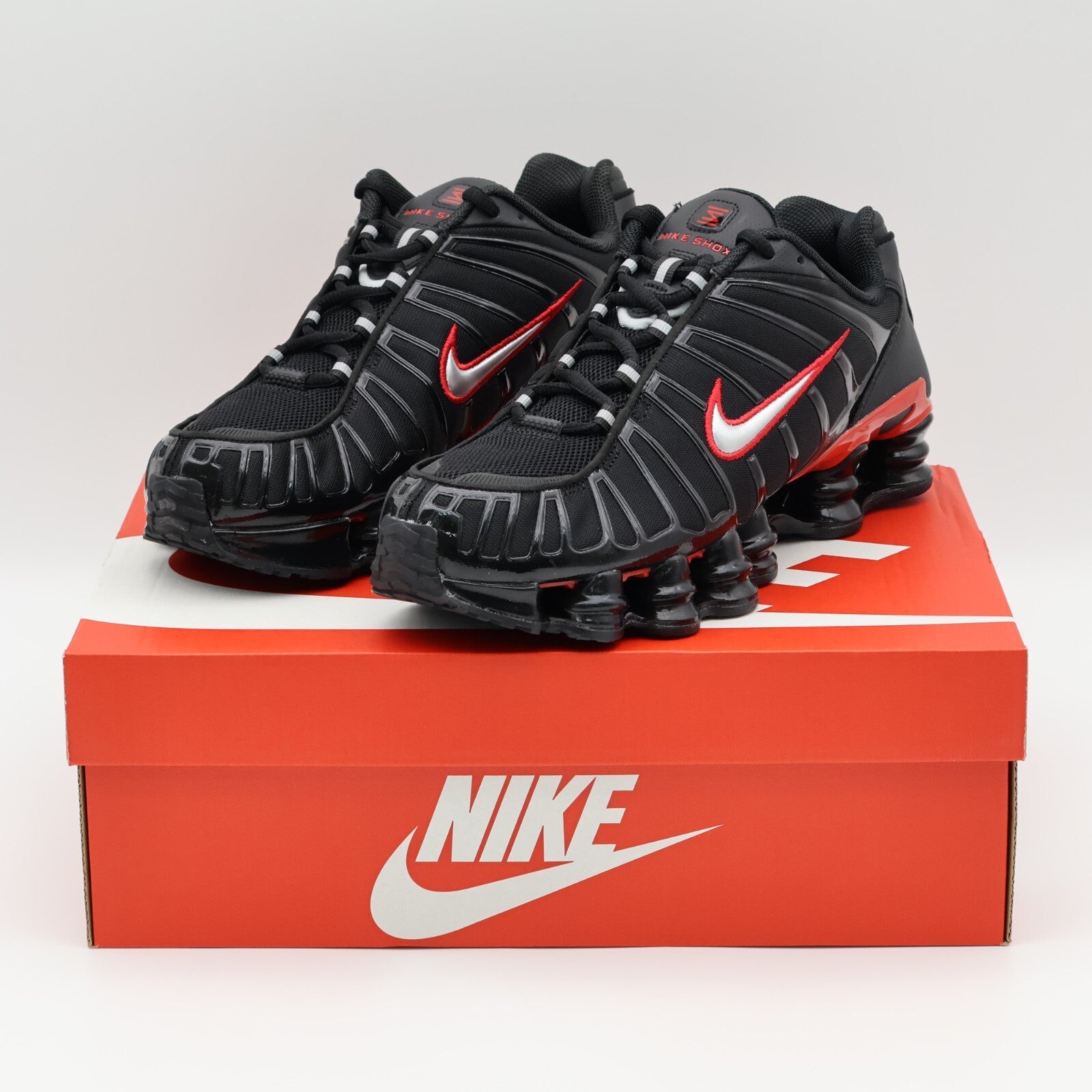 CN0151-003 Nike Shox TL Black University Red Metallic Silver (Men's)