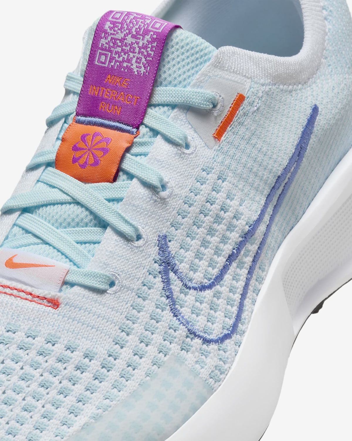 FD2292-107 Nike Interact Run White Glacier Blue Beyond Pink Royal Pulse (Women's