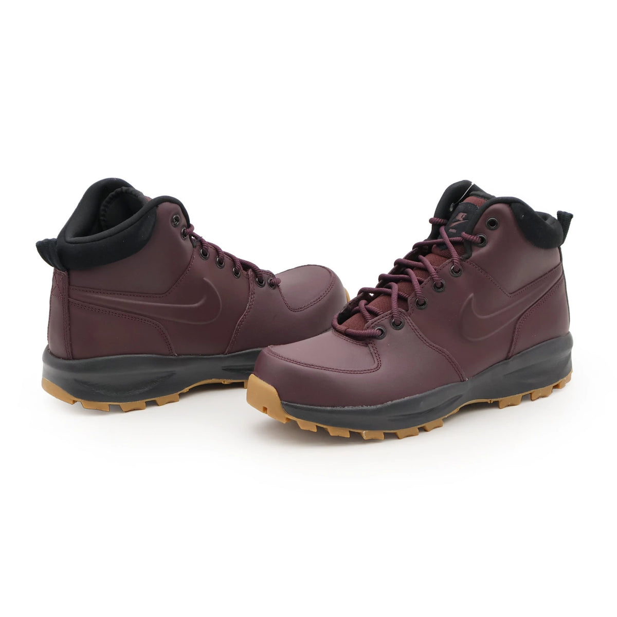 HF7095-600 Nike Manoa Leather Burgundy Crush Black Gum Medium Brown (Men's)