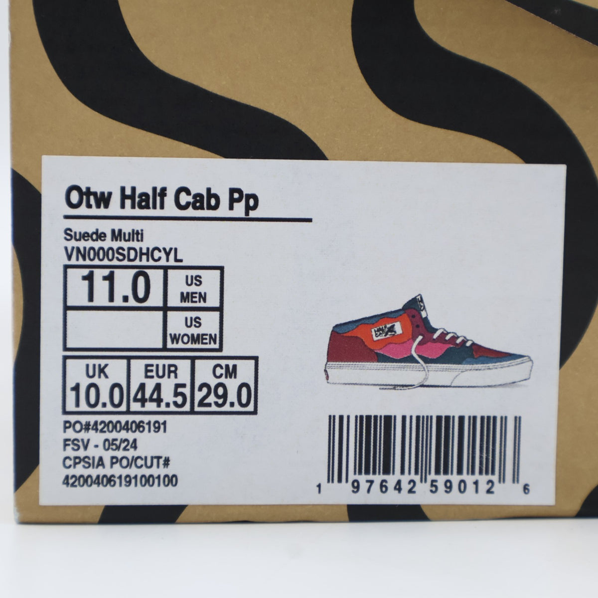VN000SDHCYL Piet Parra Vans Half Cab Blue Green Pink (Men's)