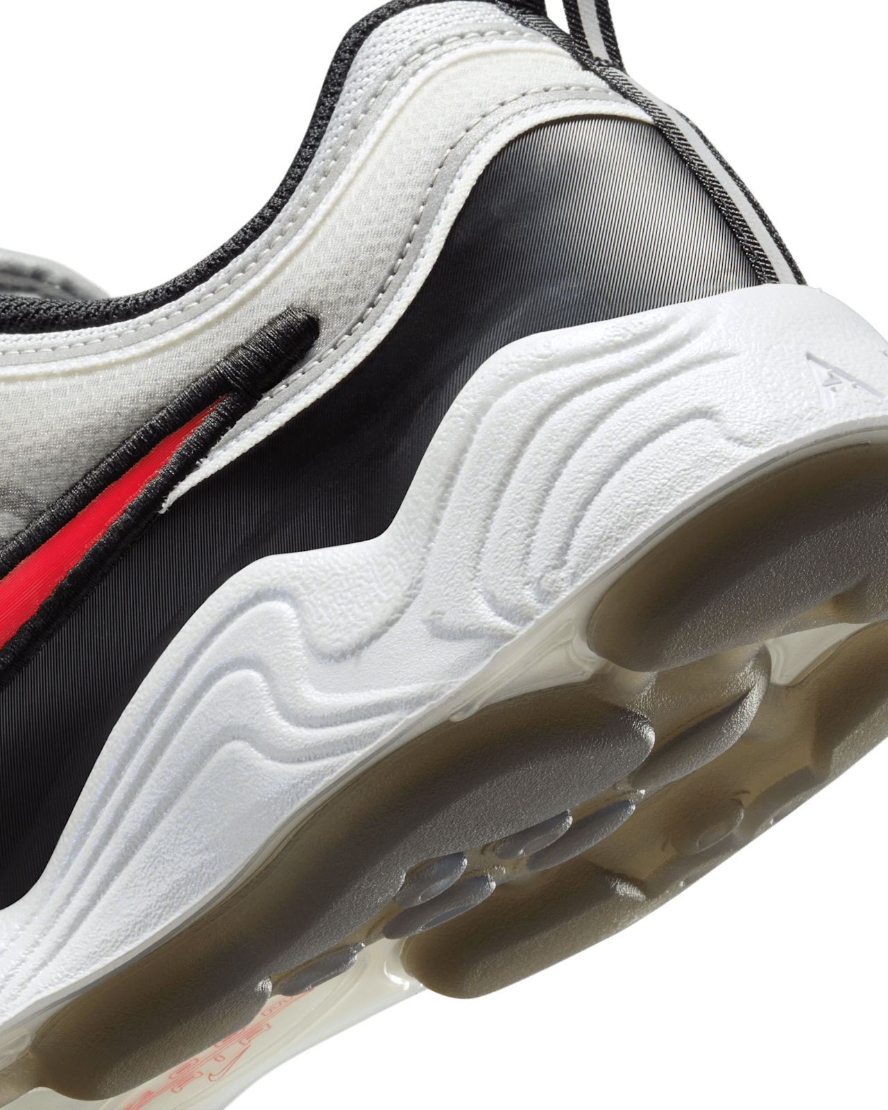 II1161-095 Nike Air Zoom Spiridon Metallic Silver Sport Red (Men's)