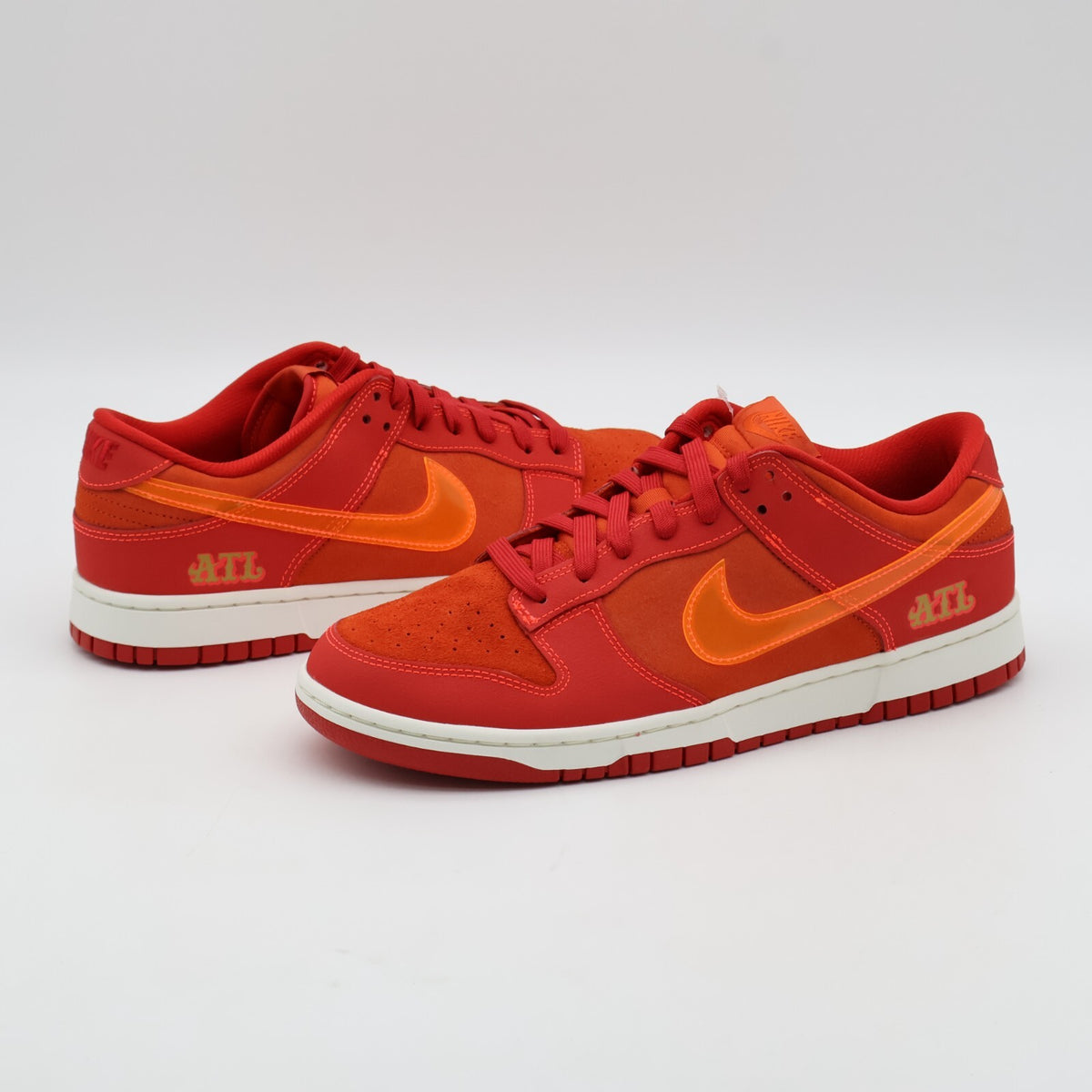 FD0724-657 Nike Dunk Low ATL University Red Bright Crimson Orange (Men's)