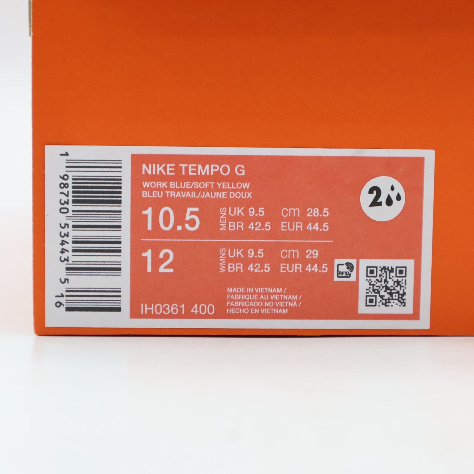 IH0361-400 Nike Tempo Golf "Work Blue/Midnight Navy"
