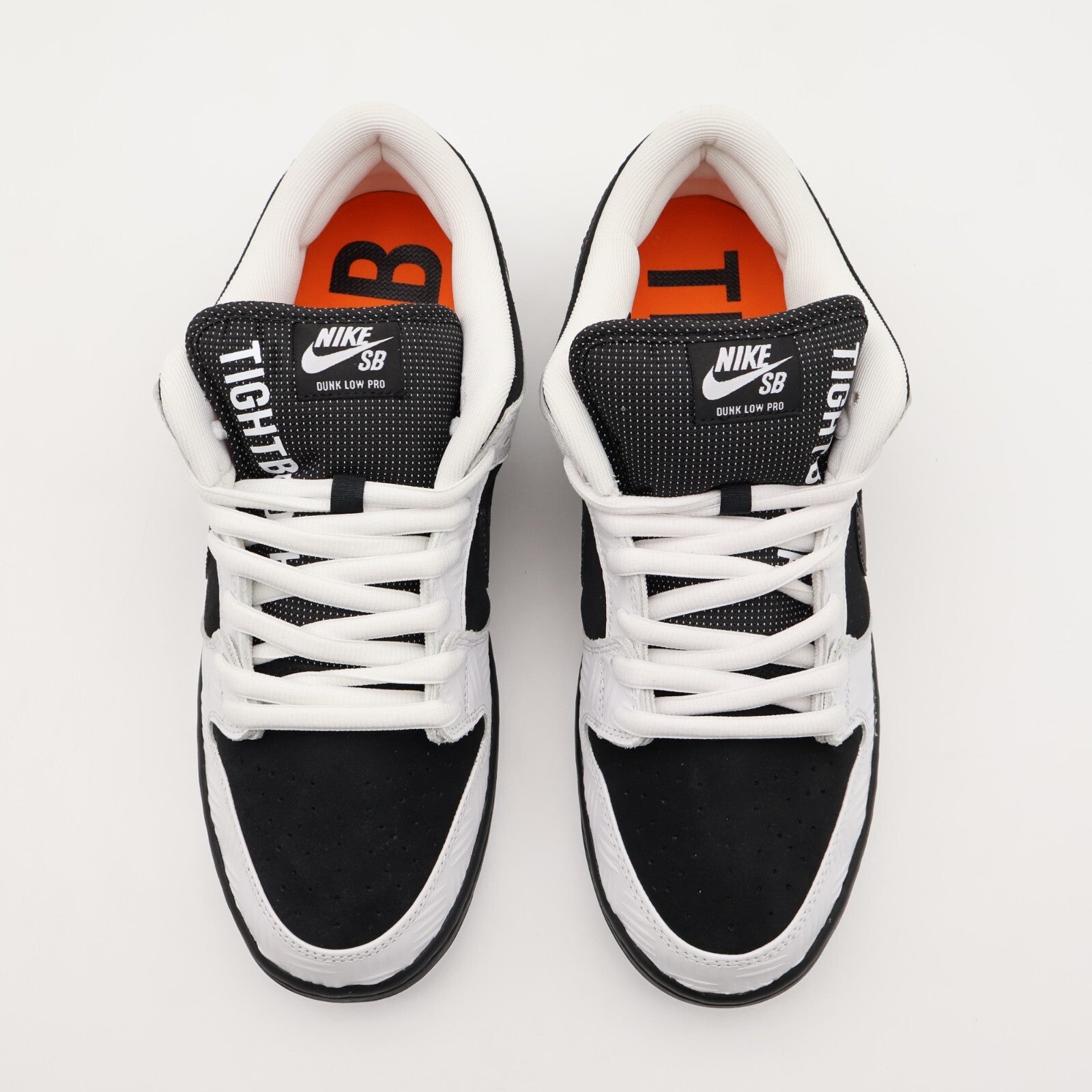 FD2629-100 TIGHTBOOTH Nike SB Dunk Low Pro QS Black White Safety Orange (Men's)