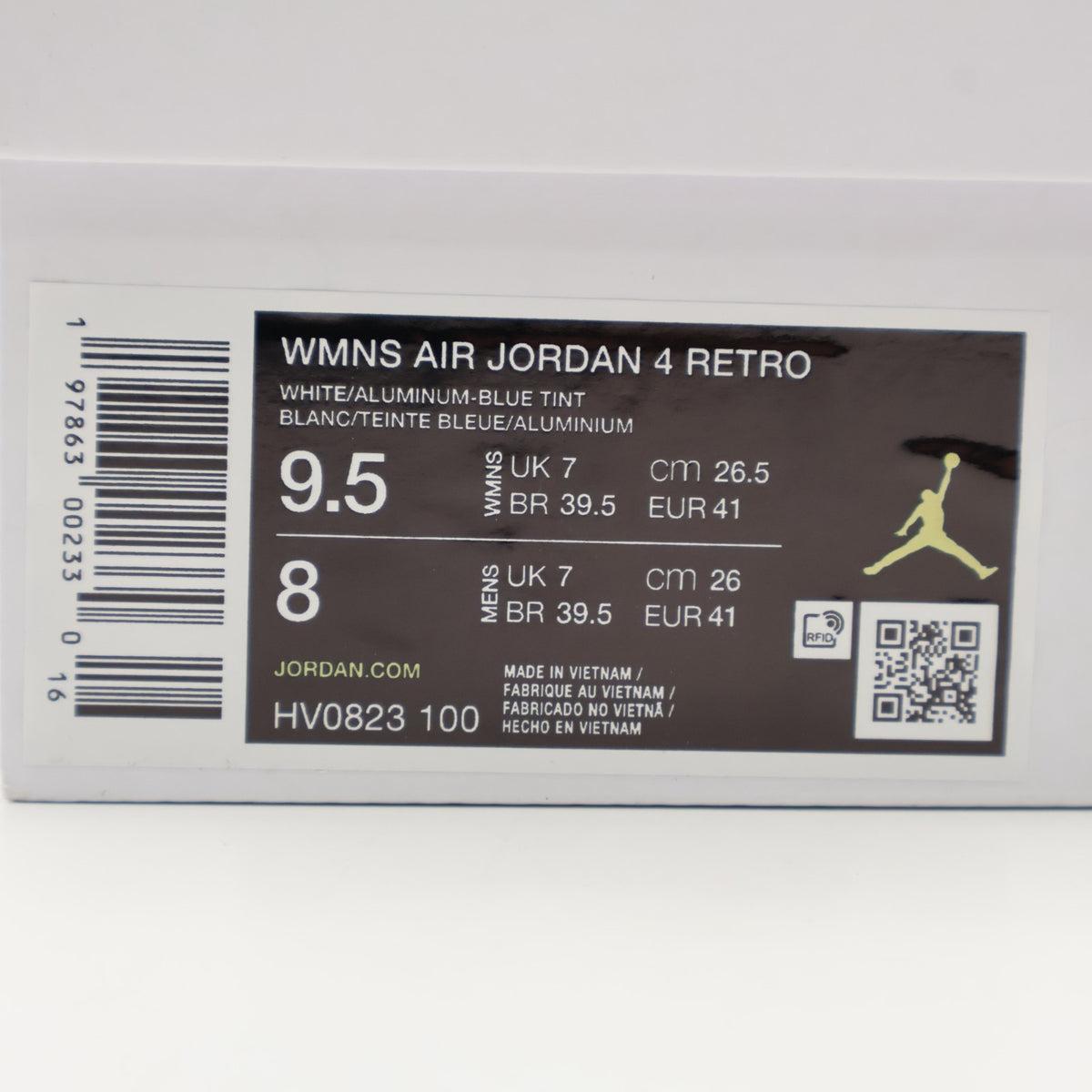 HV0823-100 Nike  Air Jordan 4 Retro Forget Me Not (Women's)