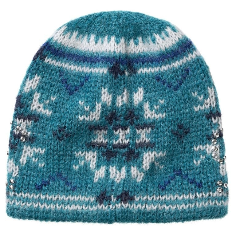 Supreme Studded Fair Isle Beanie Blue