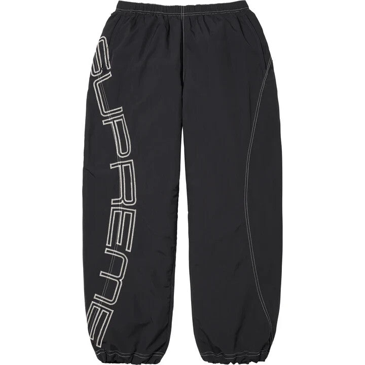 Supreme Spellout Embroidered Track Pant Black