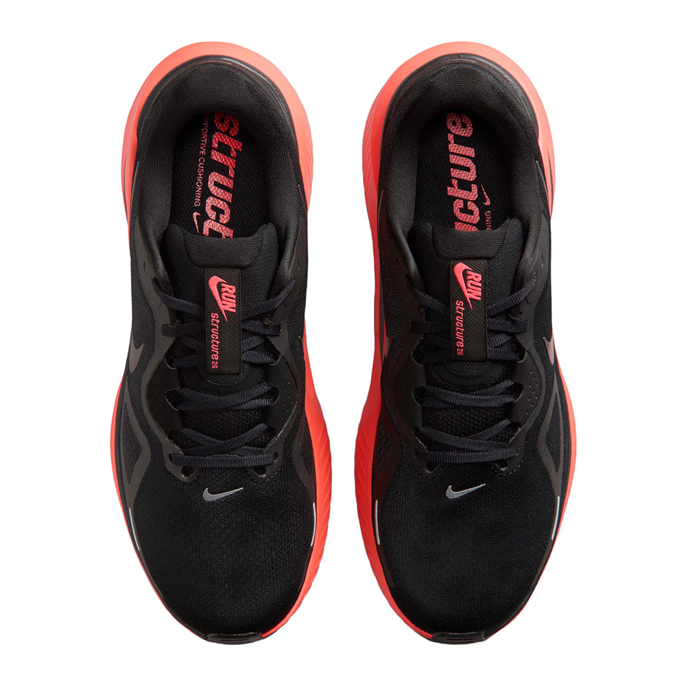 HJ1102-006 Nike Structure 26 "Black/Bright Crimson" (Men's)