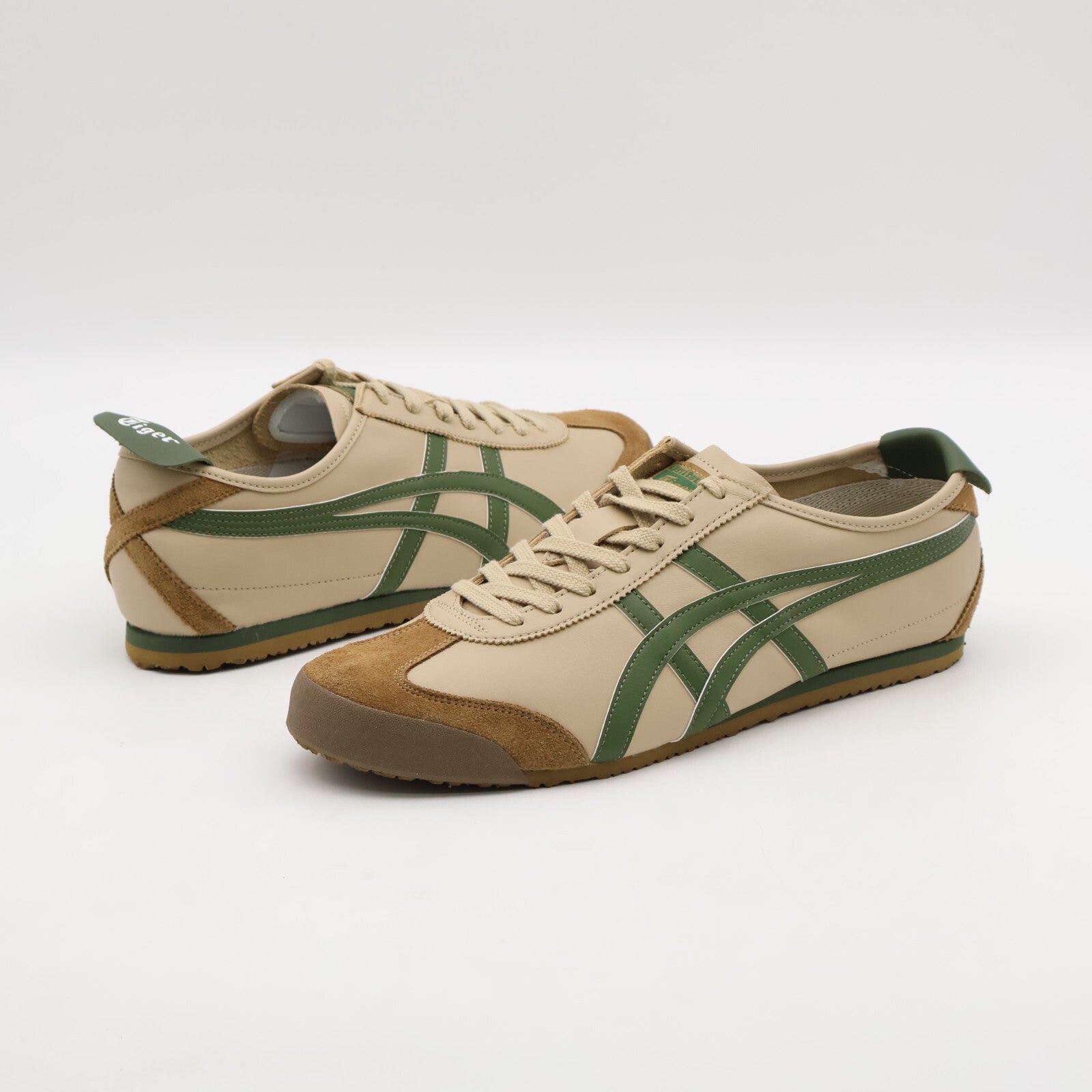 1183C102-250 Onitsuka Tiger Mexico 66 Beige Grass Green (Men's)