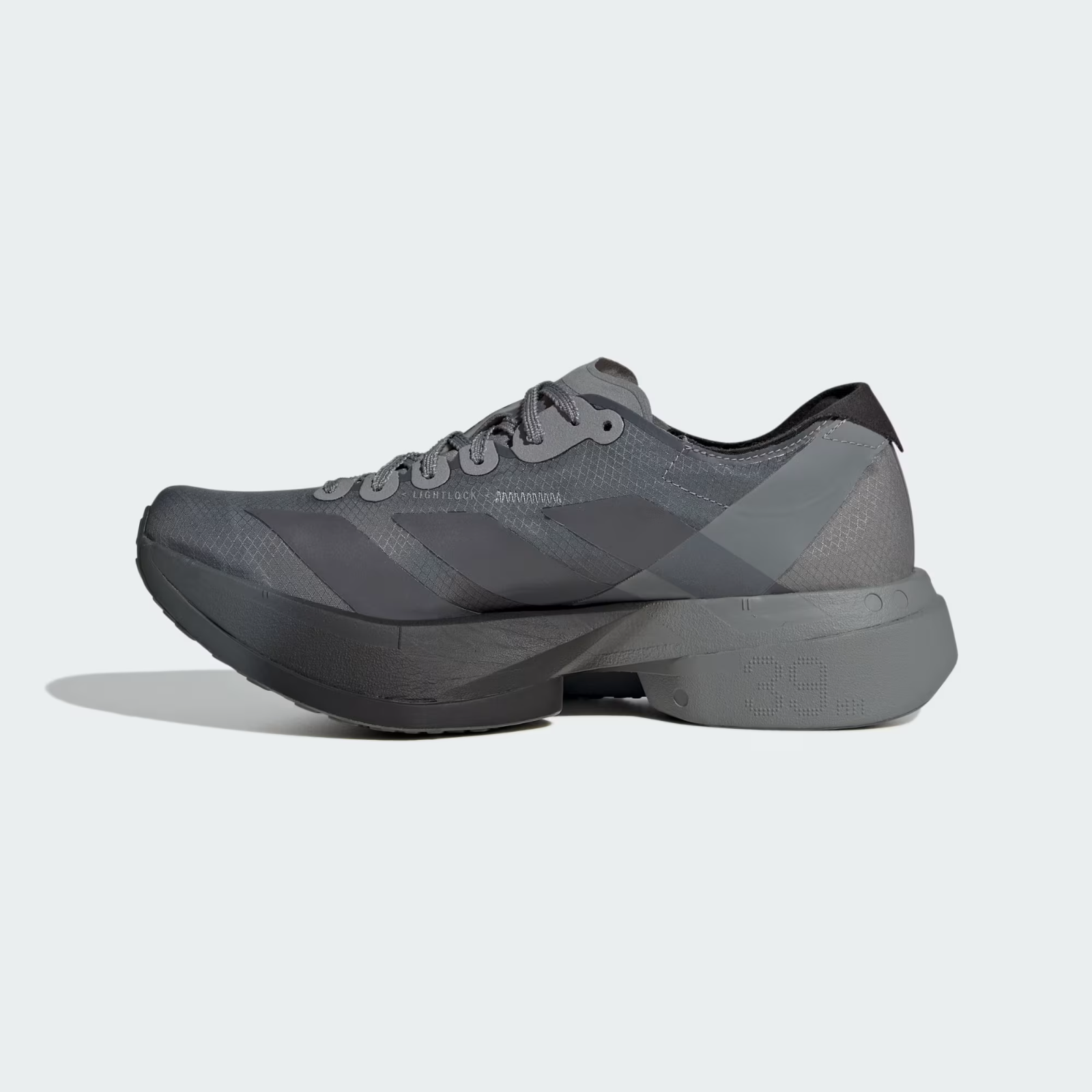 KH8439 Satisfy adidas Adizero Adios Pro 4 Core Black Grey Five (Men's)