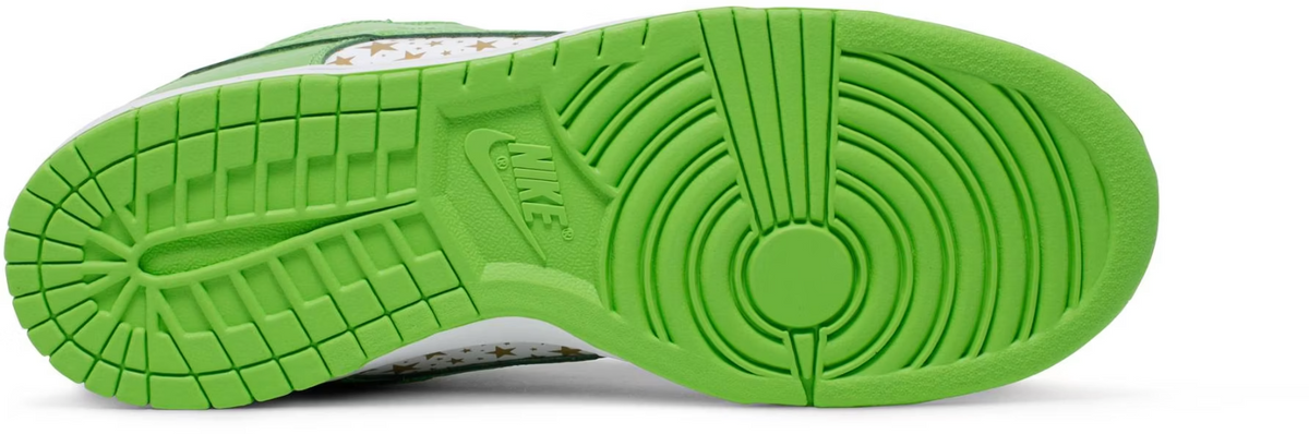 DH3228-101 Supreme Ã Nike SB Dunk Low OG QS Gold Stars White/Mean Green (Men's)