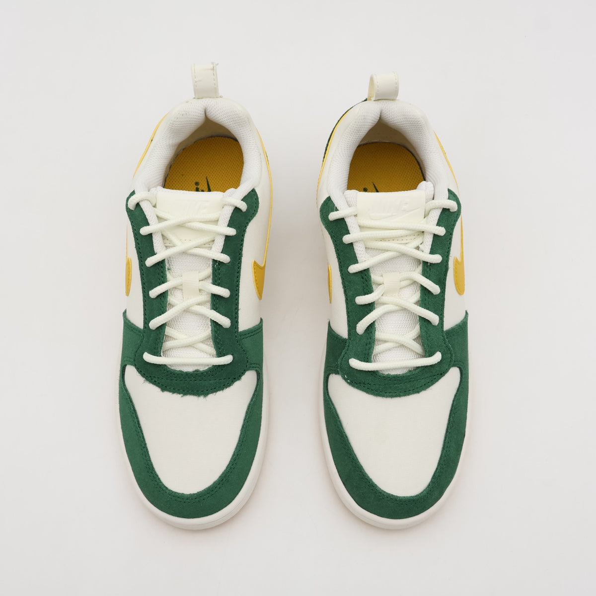 844881-100 Nike Court Borough Low Premium Sail Gorge Green Yellow Ochre (Men's)