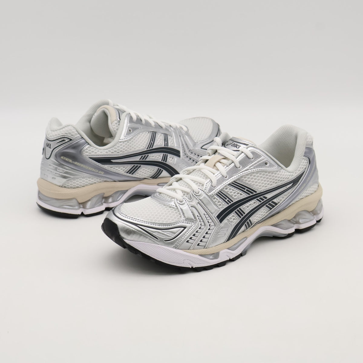 1203A537-110 Asics Gel-Kayano 14 White Graphite Grey (Men's)