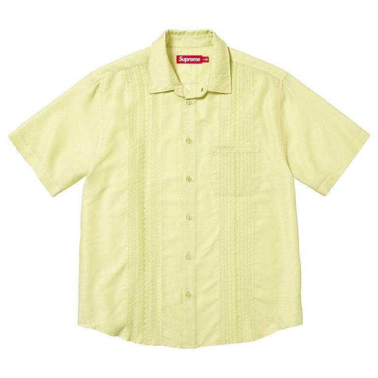 Supreme Pintuck S/S Shirt Lime