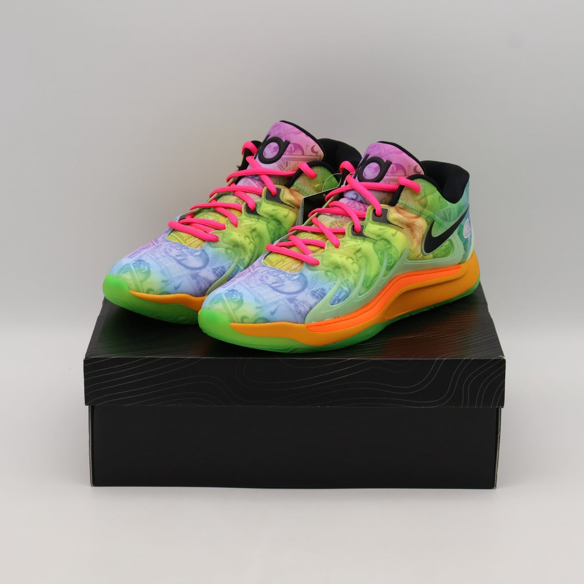 HF1810-700 / HF1811-700 Nike KD 17 Barely Volt Hyper Pink Total Orange (Men's)