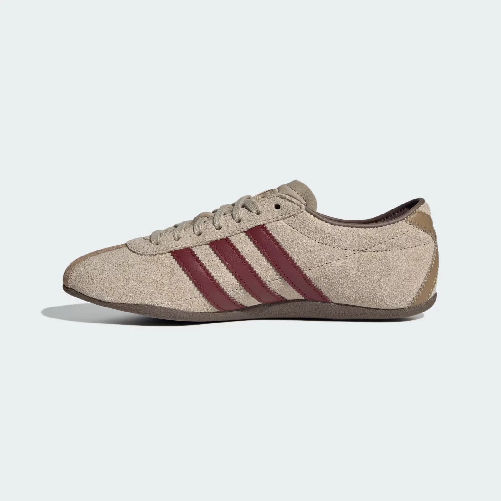 KJ0366 adidas Tokyo Stone Khaki Collegiate Burgundy (Women's)