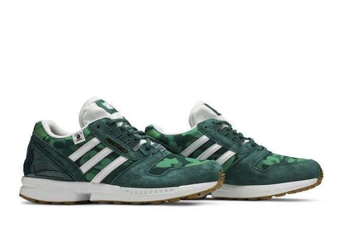 FY8851 A BATHING APE Ã UNDEFEATED Ã adidas ZX8000 "Green" (Men's)