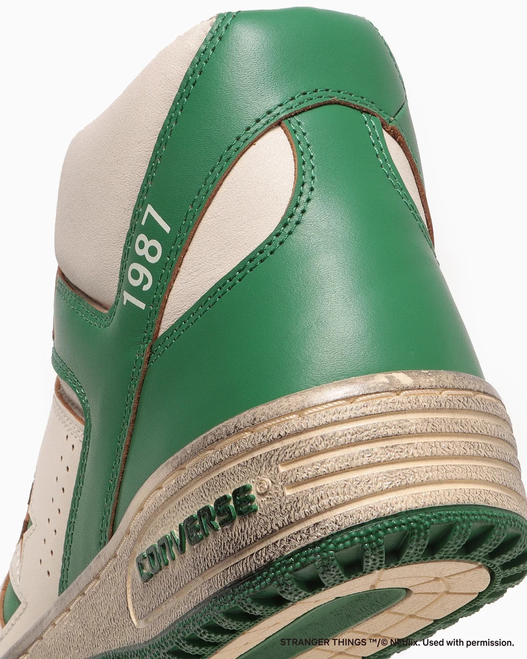 33702370 Stranger Things 5 Converse Weapon Hi Green White (Men's)