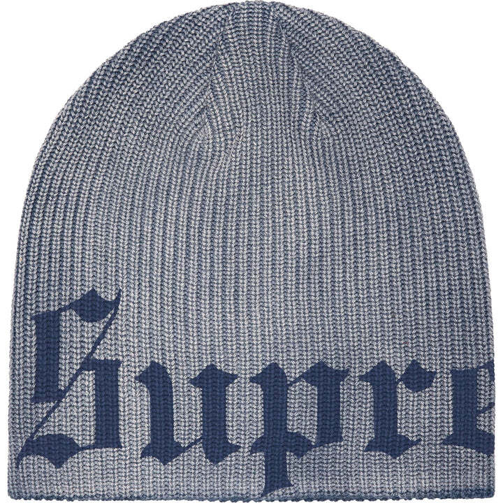 Supreme Old English Printed Beanie Navy