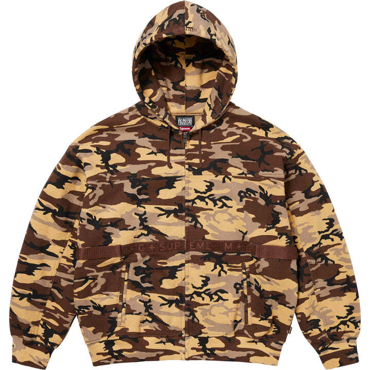Supreme Marithe Francois Girbaud Zip Up Hooded Sweatshirt Camo
