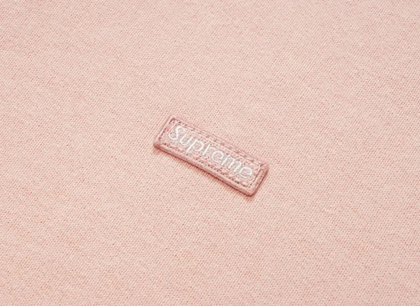 Supreme Small Box Zip Up Hooded Sweatshirt "Light Pink"
