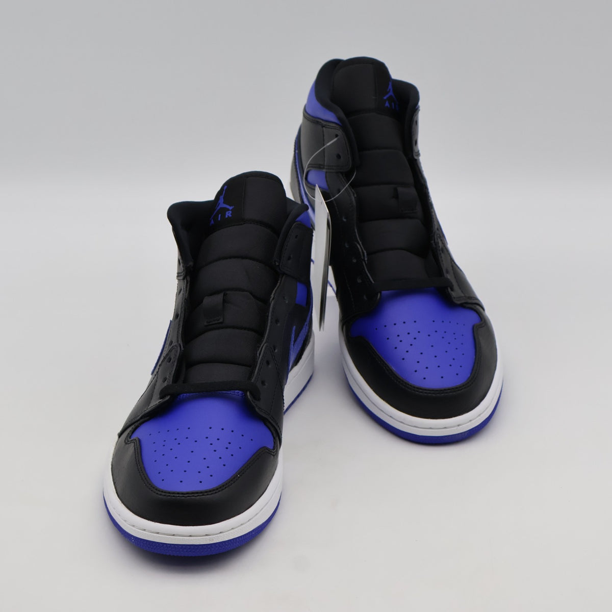 554724-068 NIKE AIR JORDAN 1 MID BLACK BLUE (Men's)