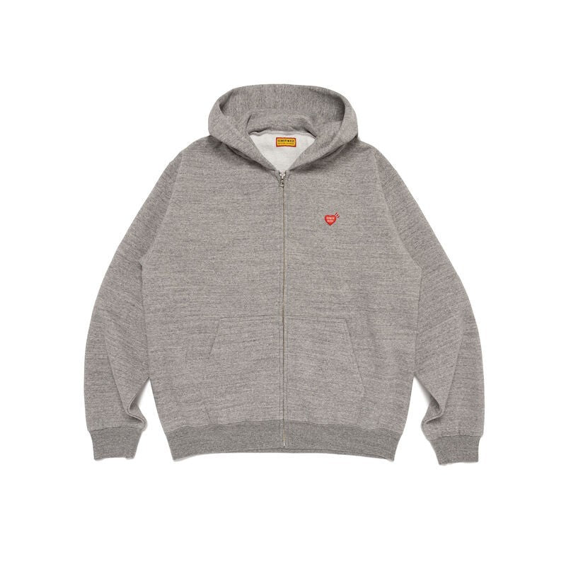 HUMAN MADE Classic Zip-Up Hoodie Gray