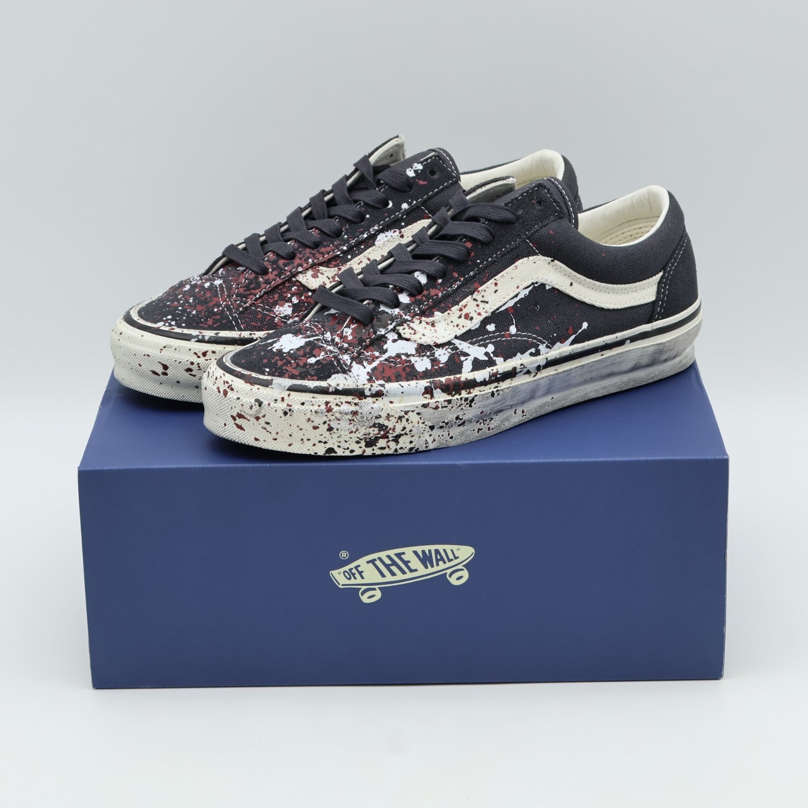 VN000D9RH91 VANS PREMIUM OLD SKOOL 36âPAINT SPLATTER CHARCOAL GREYâ