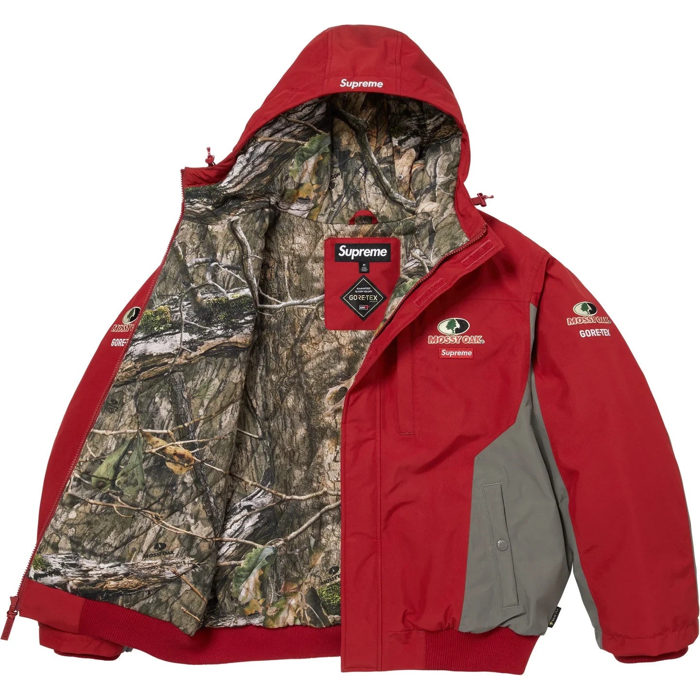 Supreme GORE-TEX Mossy Oak Jacket Red