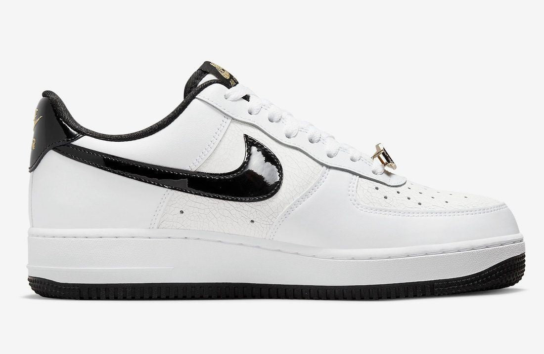 DR9866-100 Nike Air Force 1 Low '07 LV8 World Champ White and Black (Men's)
