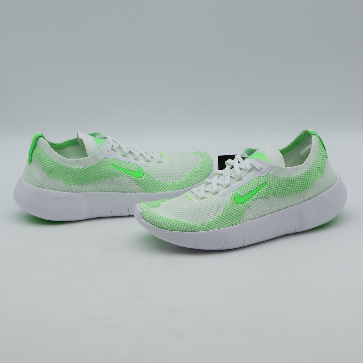 HF1078-102 Nike Free 2025 White Barely Volt Green Strike (Men's)