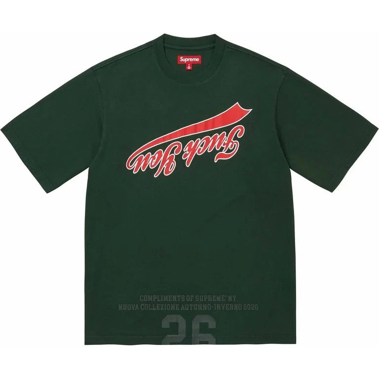 Supreme Cracked Flipped S/S Top Dark Green