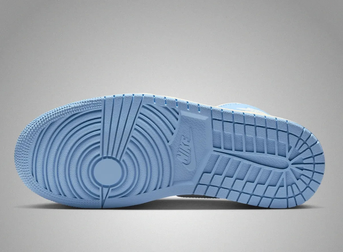 BQ6472-402 Nike Air Jordan 1 Mid Psychic Blue (Women's)