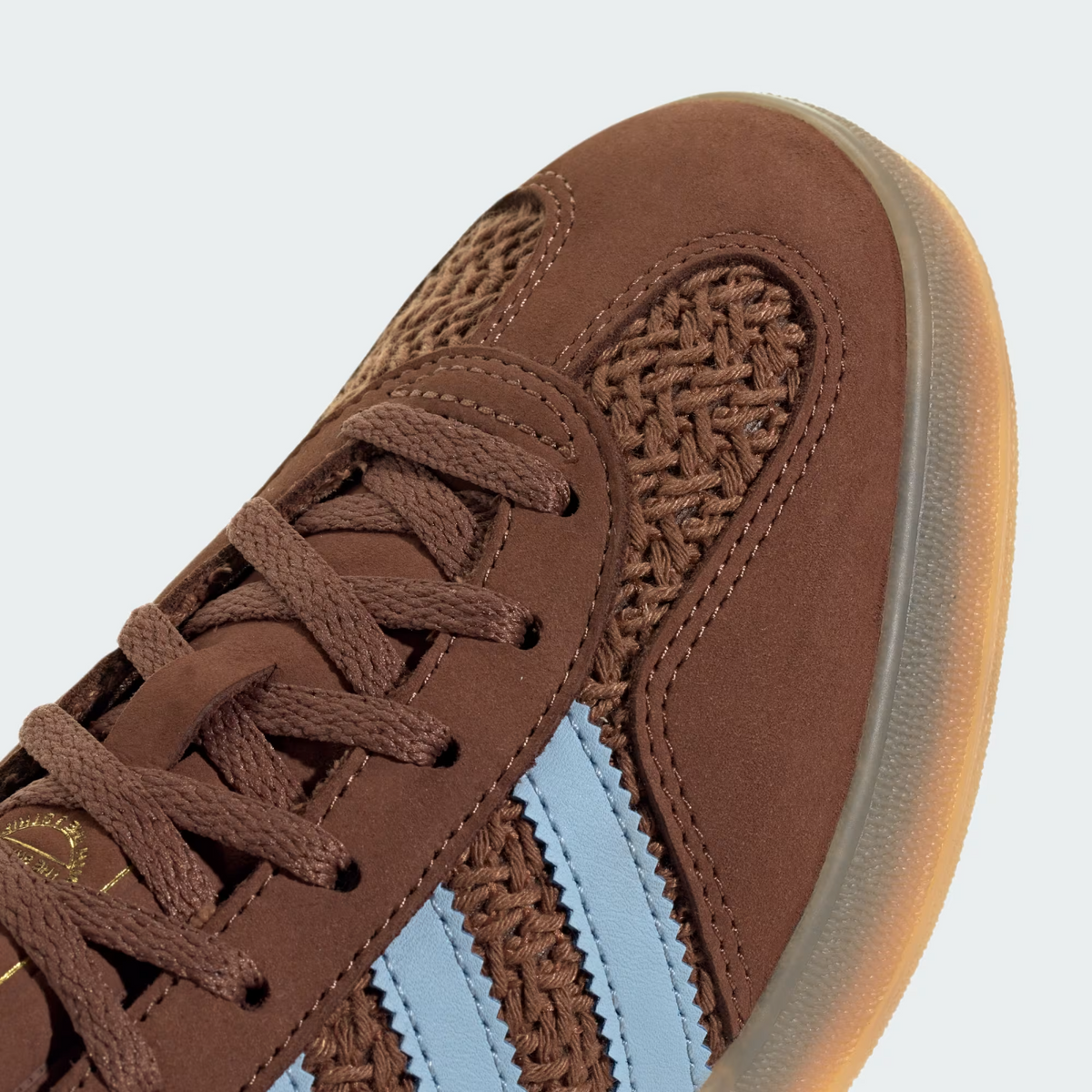 JS1417 adidas Originals  Gazelle Indoor Preloved Brown Clear Sky Gum (Women's)