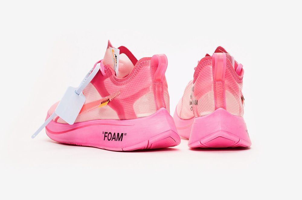 AJ4588-600 Off-White Ã Nike Zoom Fly Pink (Men's)