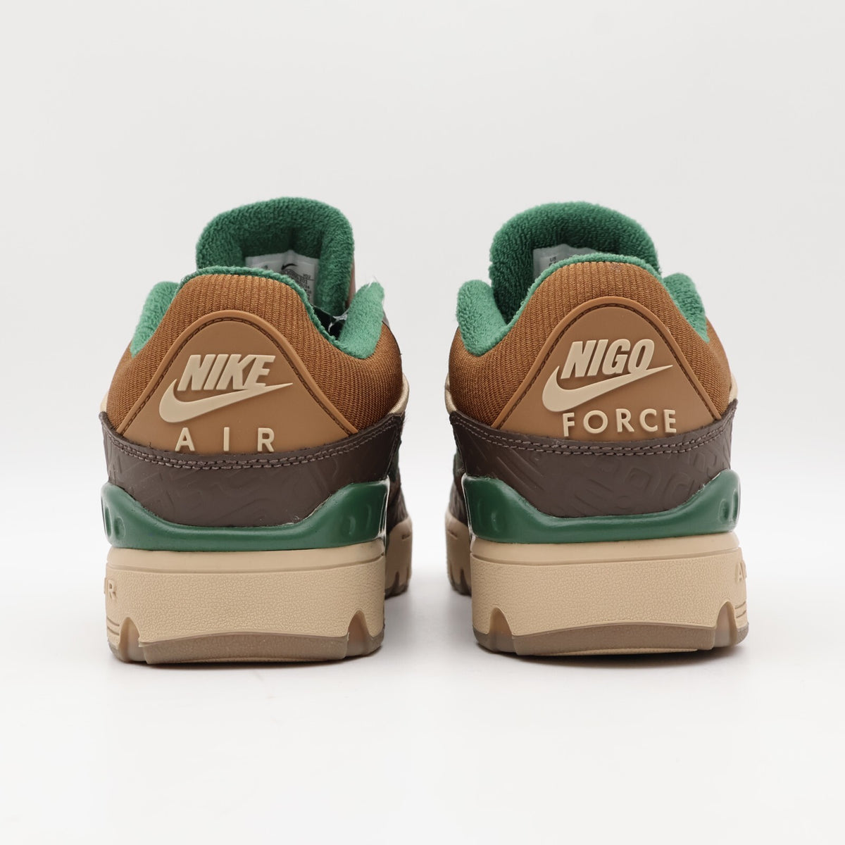 HQ0260-201 NIGO Nike Air Force 3 Low Baroque Brown Pecan Heel Logo NIGO (Men's)