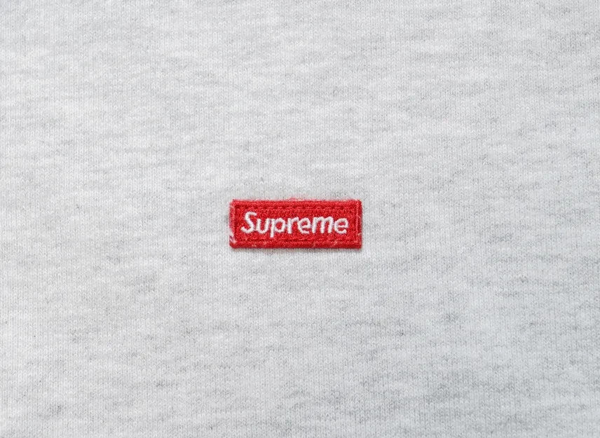 Supreme Small Box Zip Up Hooded Sweatshirt "Ash Grey"