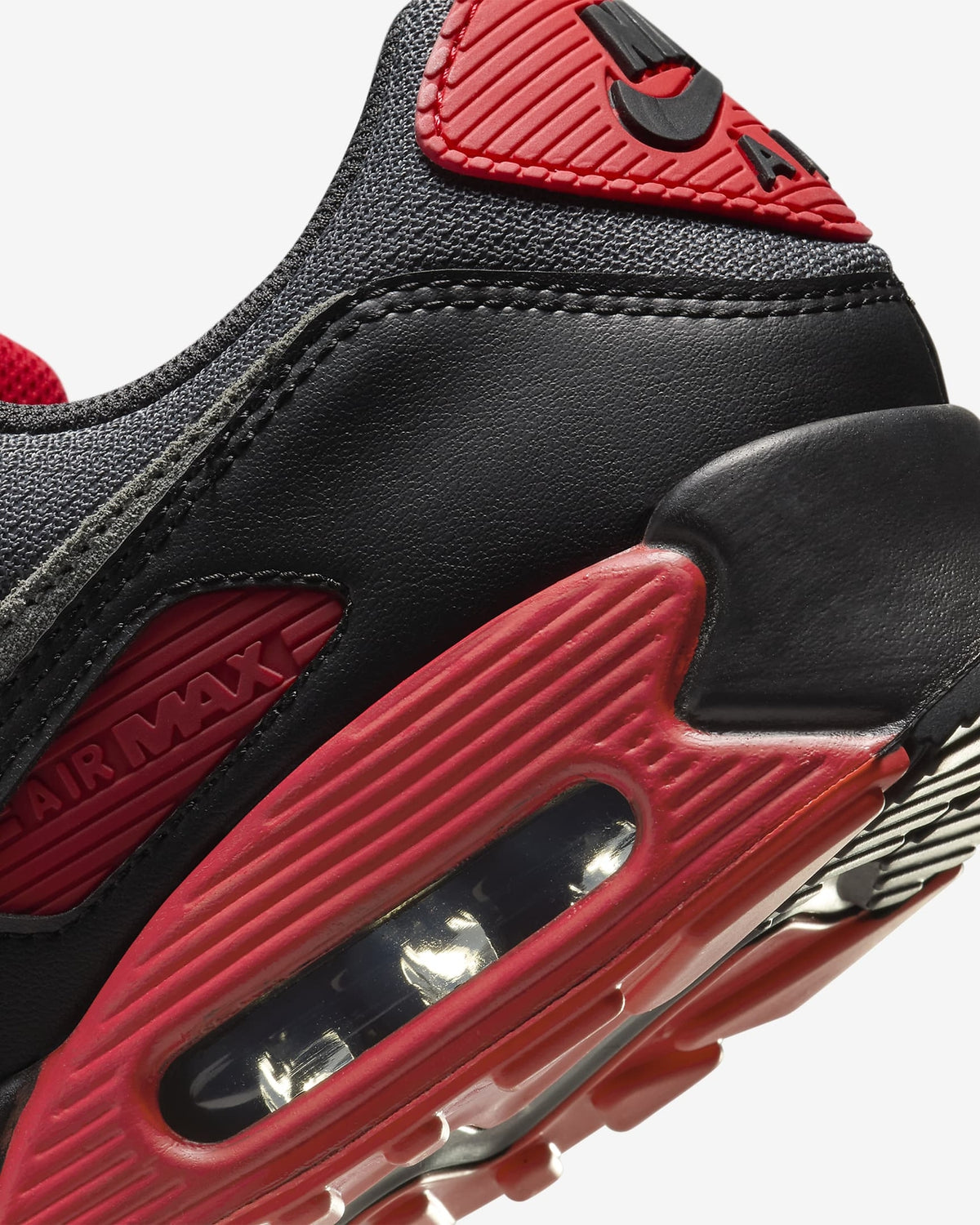 DM0029-007 Nike Air Max 90 Grey Red (Men's)