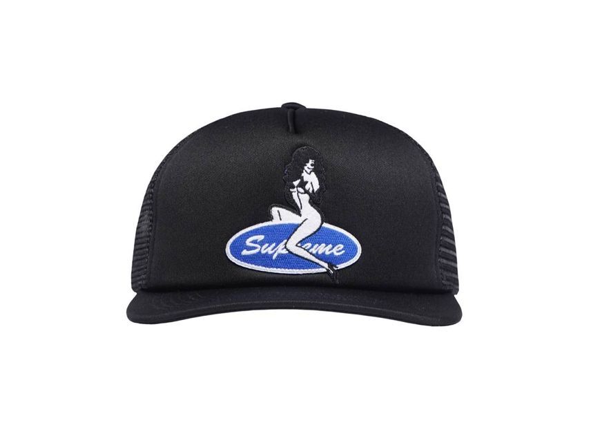 Supreme Pin Up Mesh Back 5-Panel Black