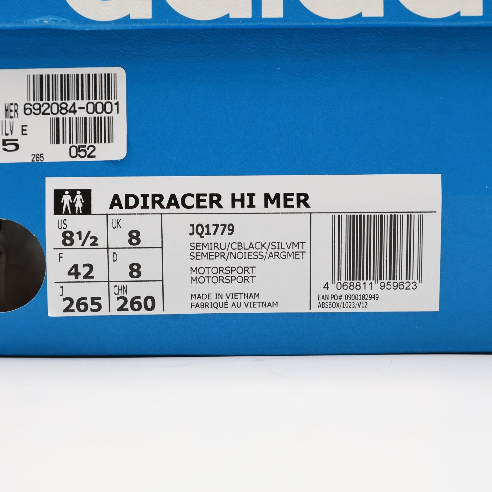 JQ1779 Mercedes AMG PETRONAS F1 Team adidas Adiracer High Semi Mint Rush (Men's)