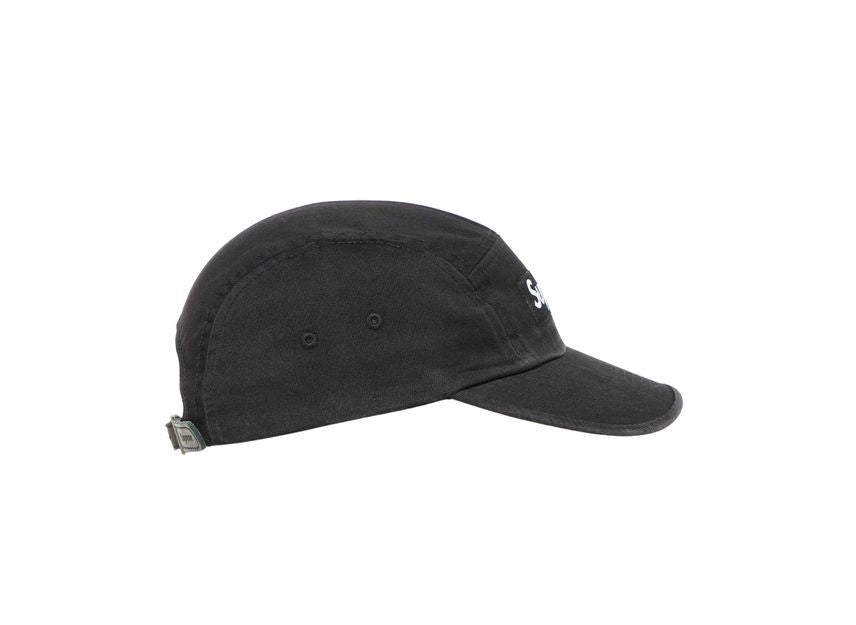 Supreme Washed Chino Twill Camp Cap Black