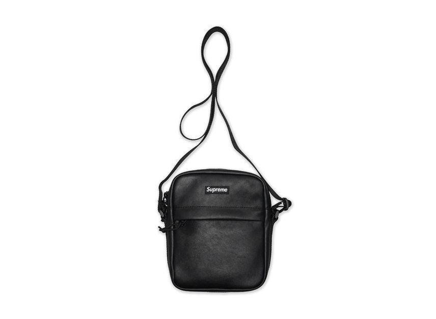 Supreme Leather Shoulder Bag Black (24FW)